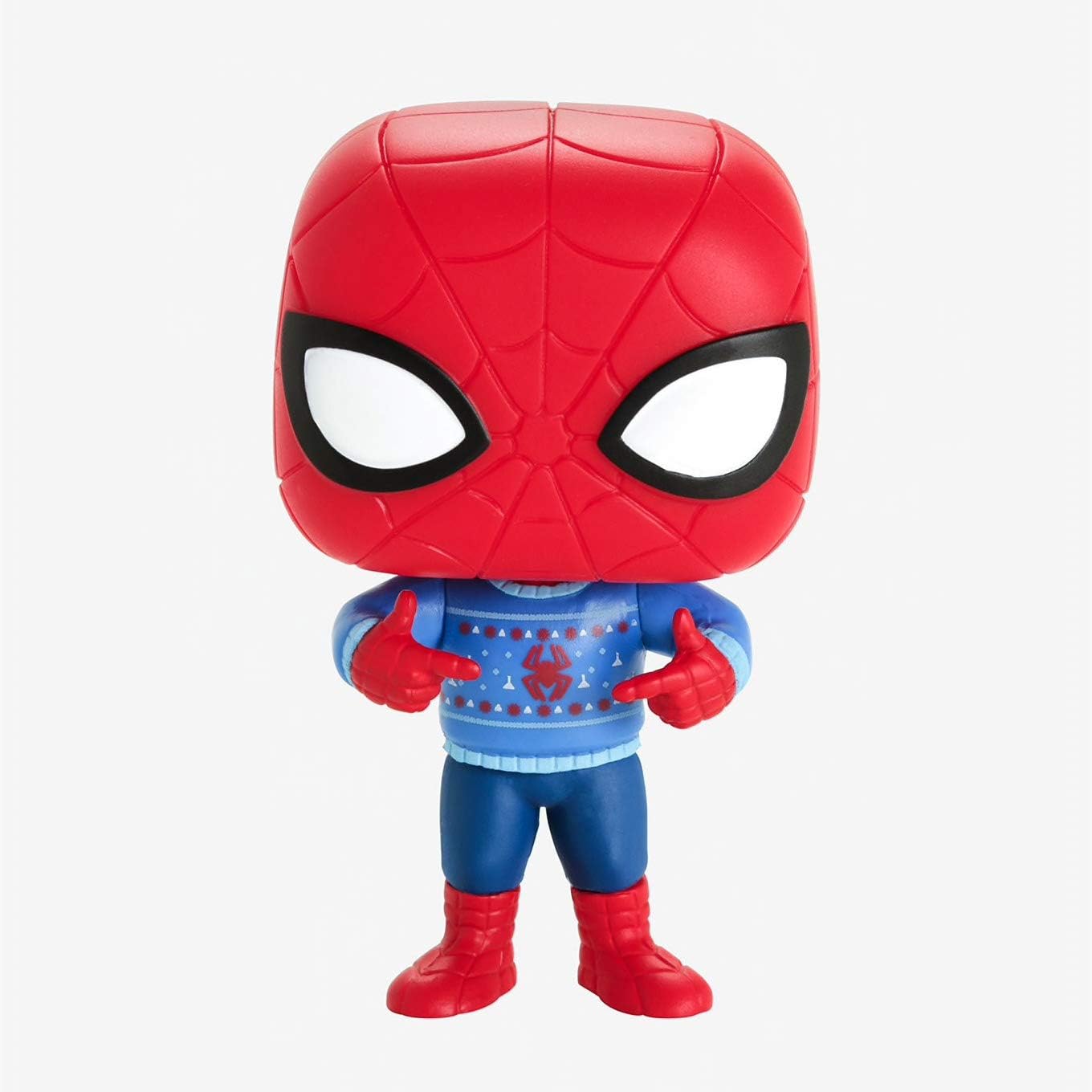 Funko Pop Marvel Holiday- Spider Man with Ugly Sweater Collectible Figure, Multicolor